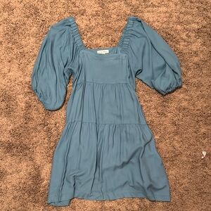 Elegant Blue Mini Dress